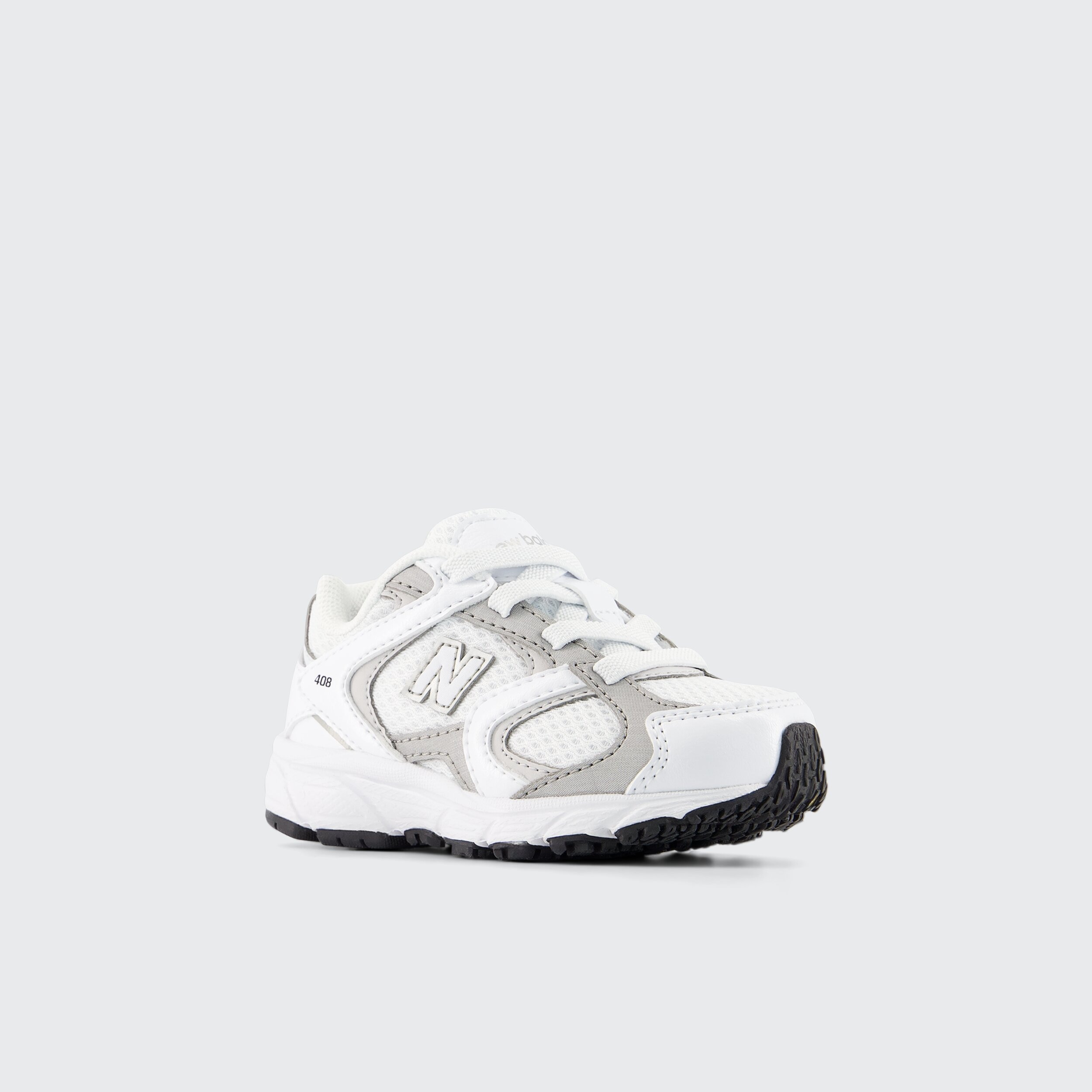 Sapatilhas Casual de Bebé 408 Bungee Lace Branco / Cinzento-4