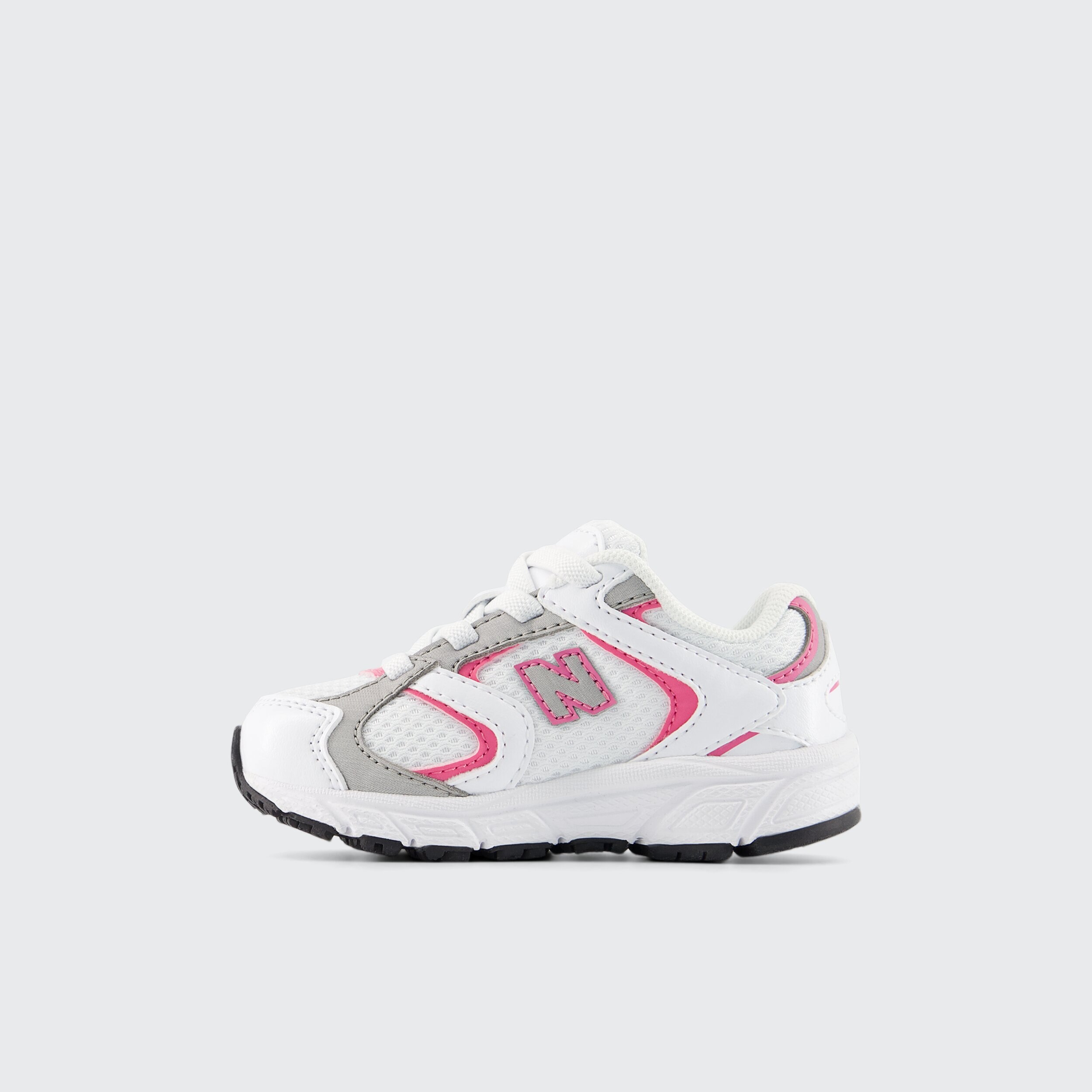 Sapatilhas Casual de Bebé 408 Bungee Lace Branco / Rosa-2