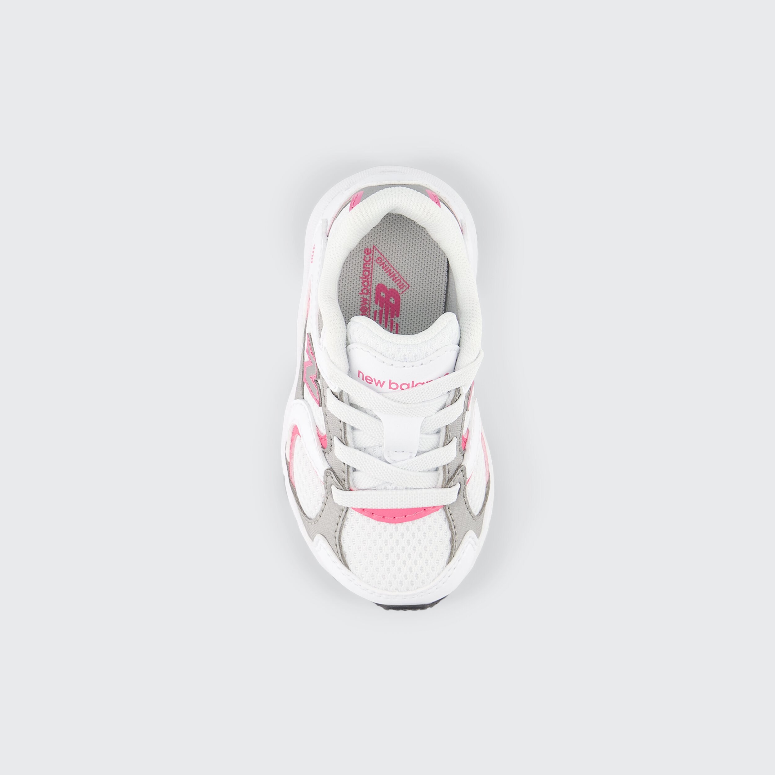 Sapatilhas Casual de Bebé 408 Bungee Lace Branco / Rosa-3