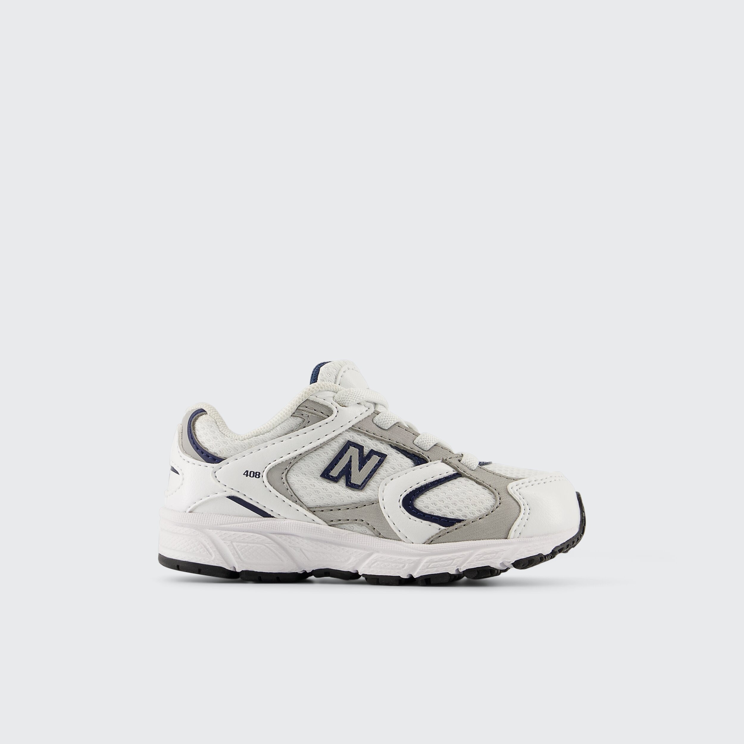 Sapatilhas Casual de Bebé 408 Bungee Lace Branco / Cinzento-1