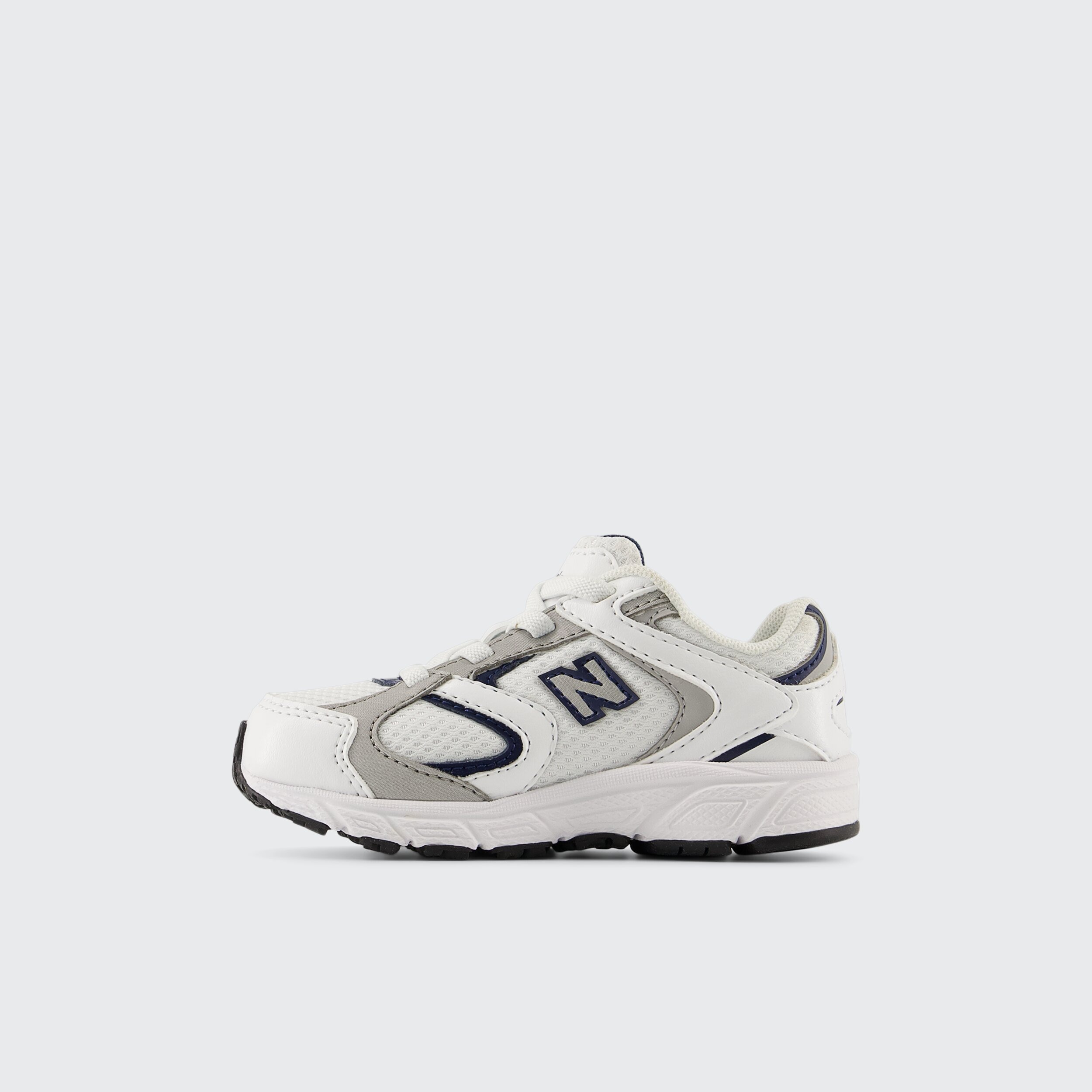 Sapatilhas Casual de Bebé 408 Bungee Lace Branco / Cinzento-2
