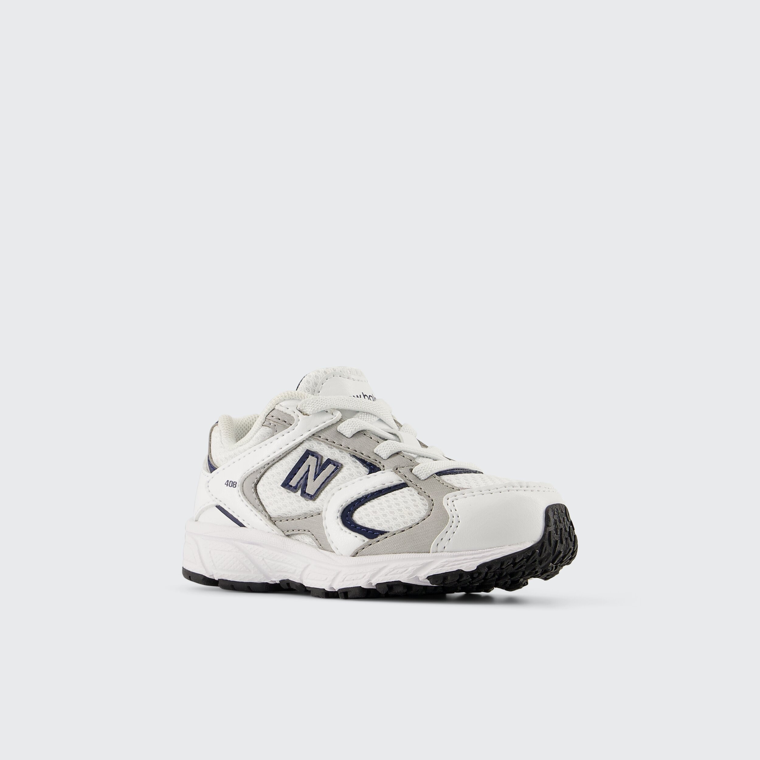 Sapatilhas Casual de Bebé 408 Bungee Lace Branco / Cinzento-4