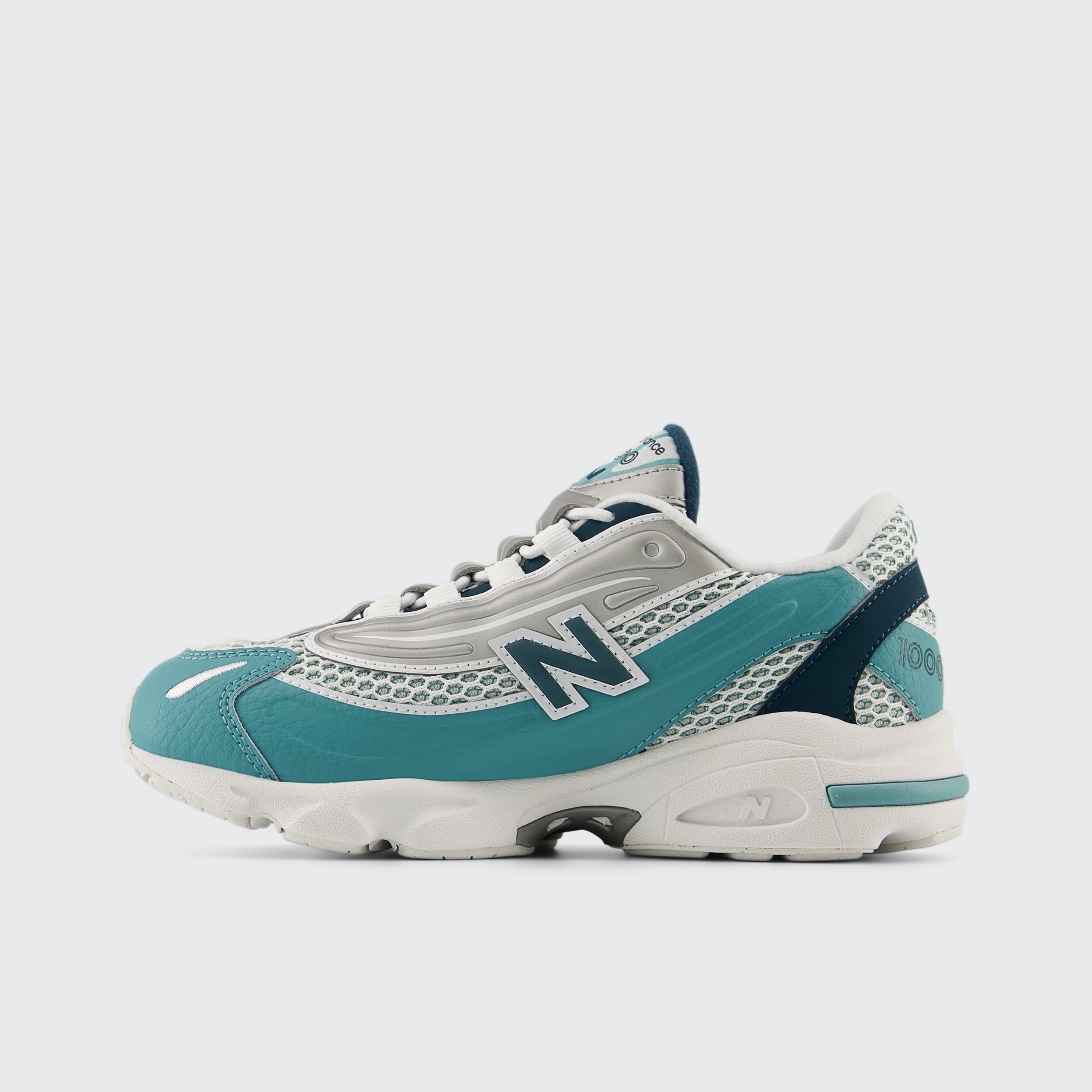 Sapatilhas Casual de Criança 1000 Bungee Lace Cinzento / Azul-2