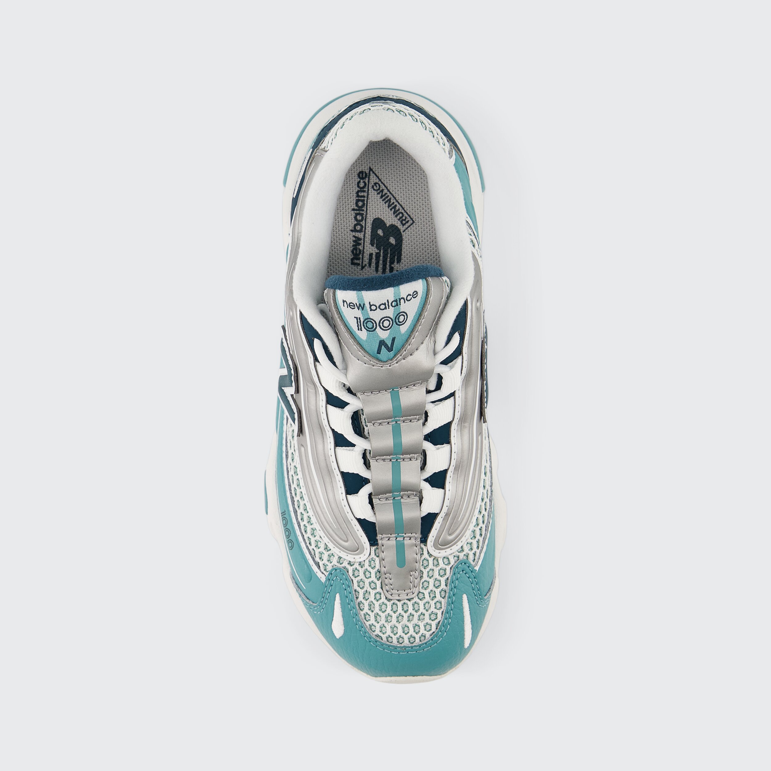 Sapatilhas Casual de Criança 1000 Bungee Lace Cinzento / Azul-3