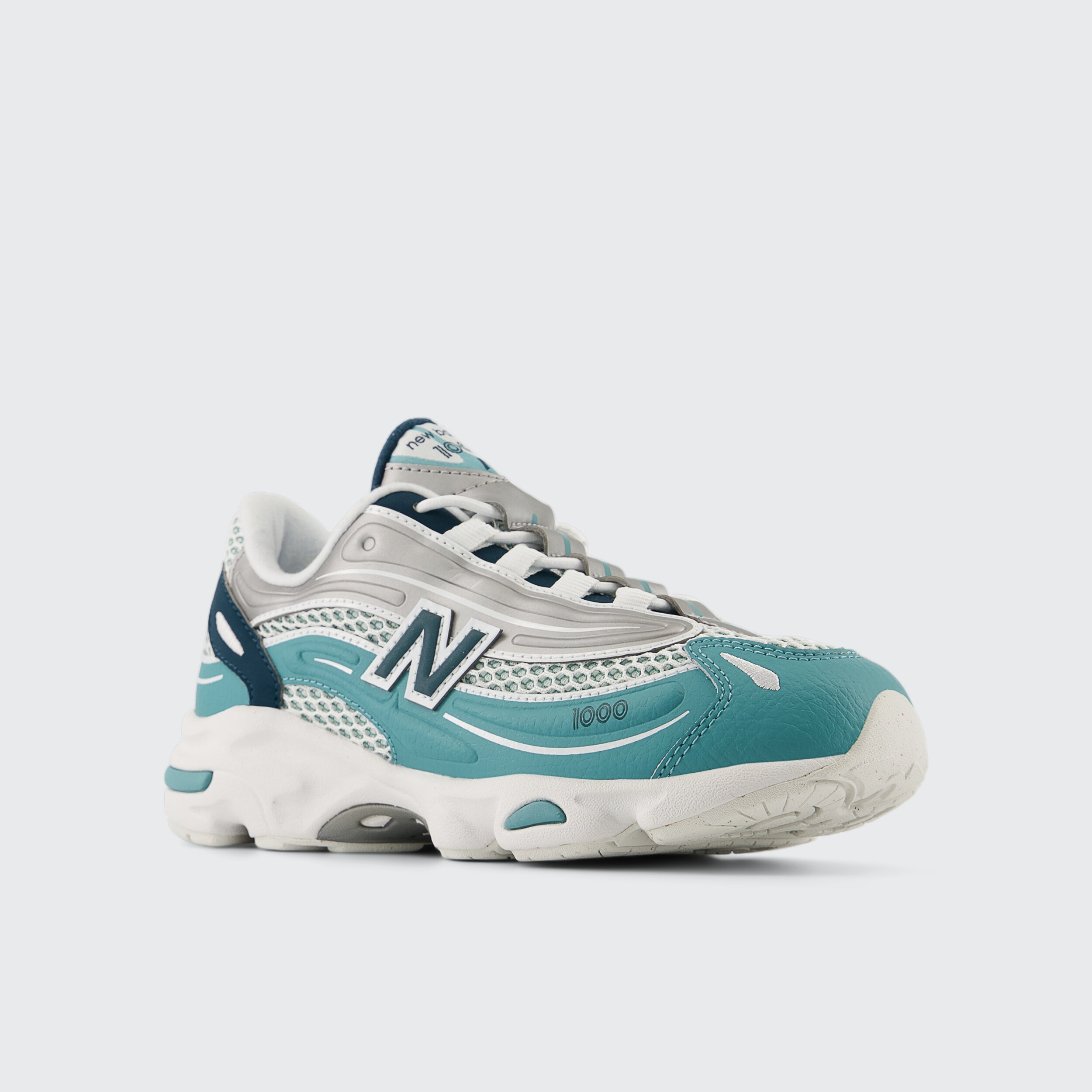Sapatilhas Casual de Criança 1000 Bungee Lace Cinzento / Azul-4