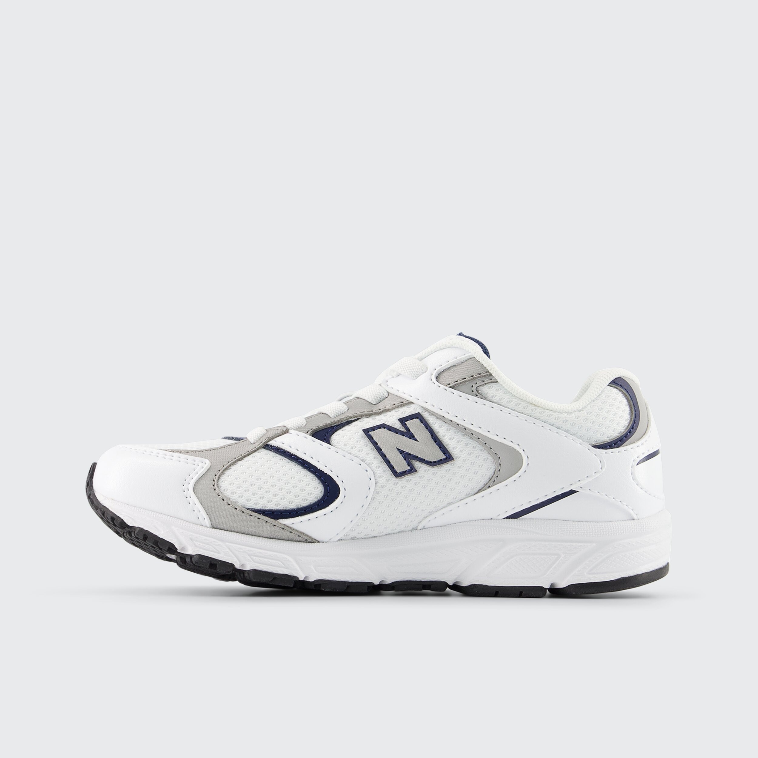 Sapatilhas Casual de Criança 408 Bungee Lace Branco / Cinzento-2