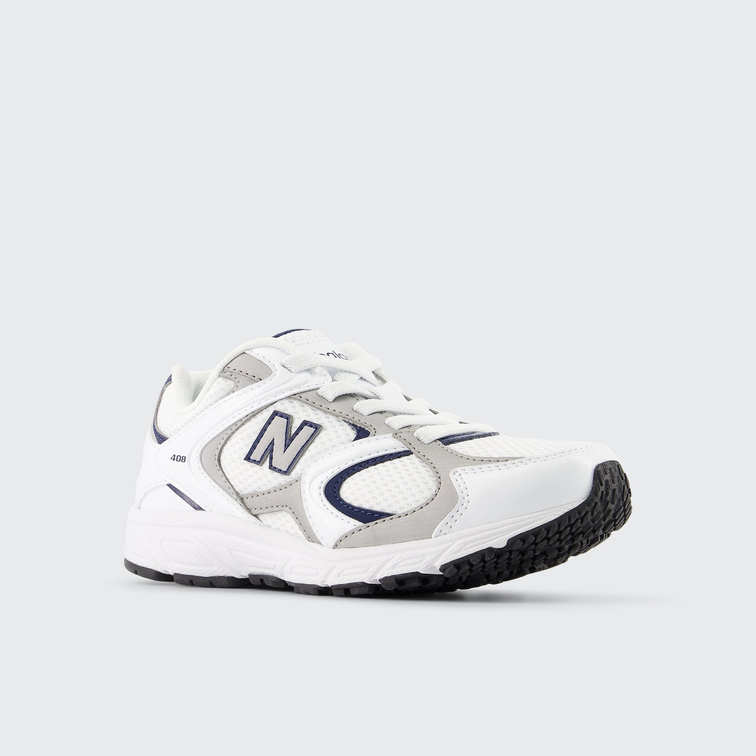 Sapatilhas Casual de Criança 408 Bungee Lace Branco / Cinzento-4