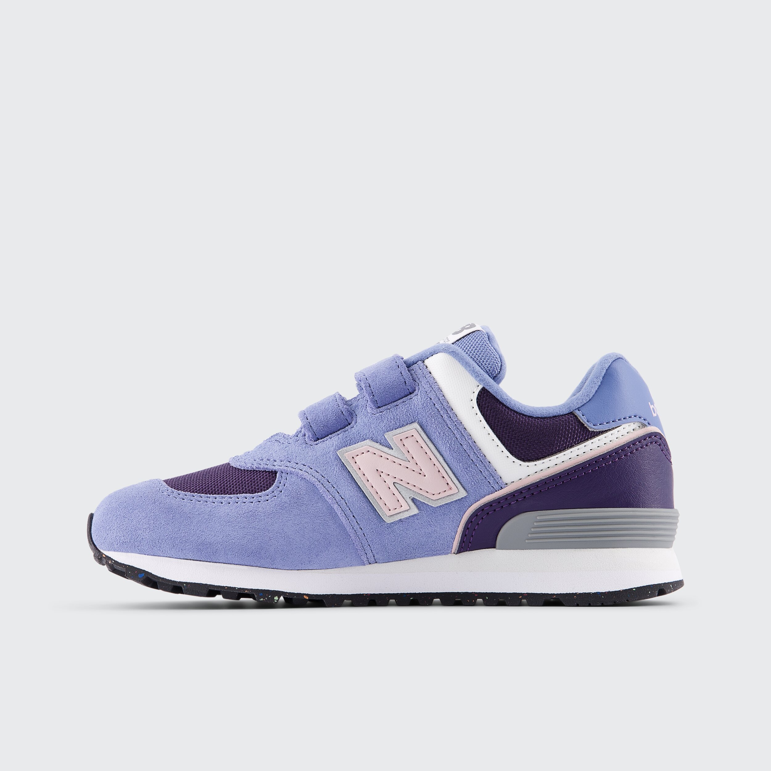 Sapatilhas Casual de Criança 574 Hook & Loop Roxo-2