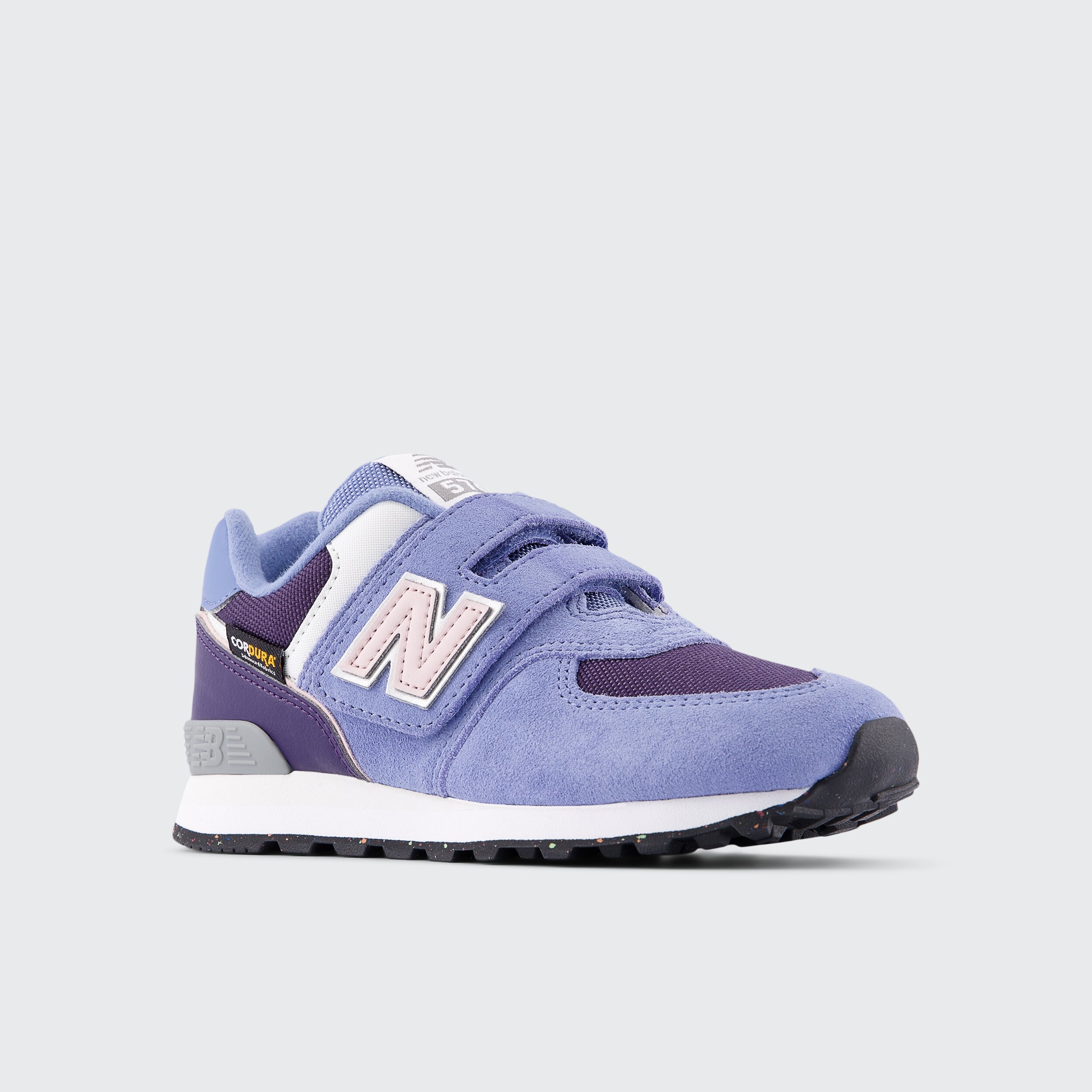 Sapatilhas Casual de Criança 574 Hook & Loop Roxo-4