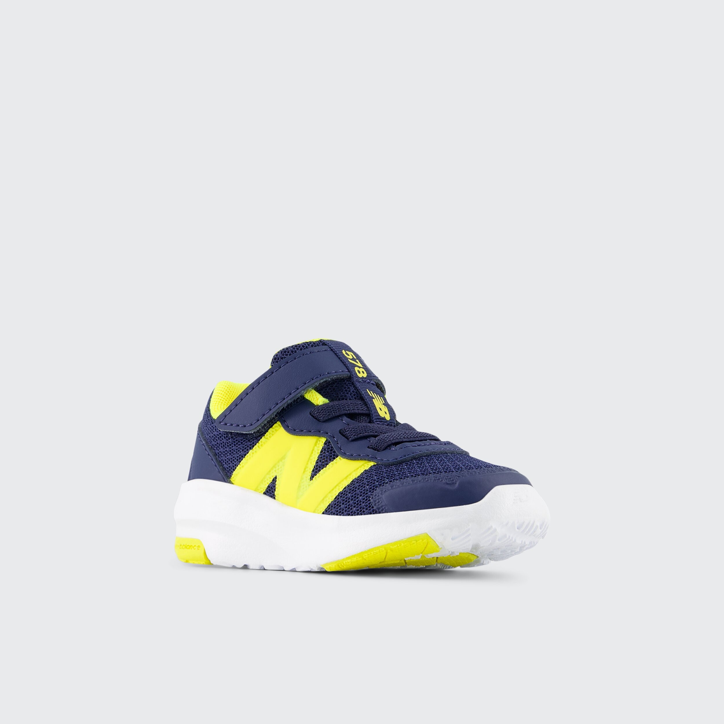 Sapatilhas de Running de Bebés FreshFoam 578 Bungee Lace with Top Strap New Balance Azul-marinho / Amarelo-4