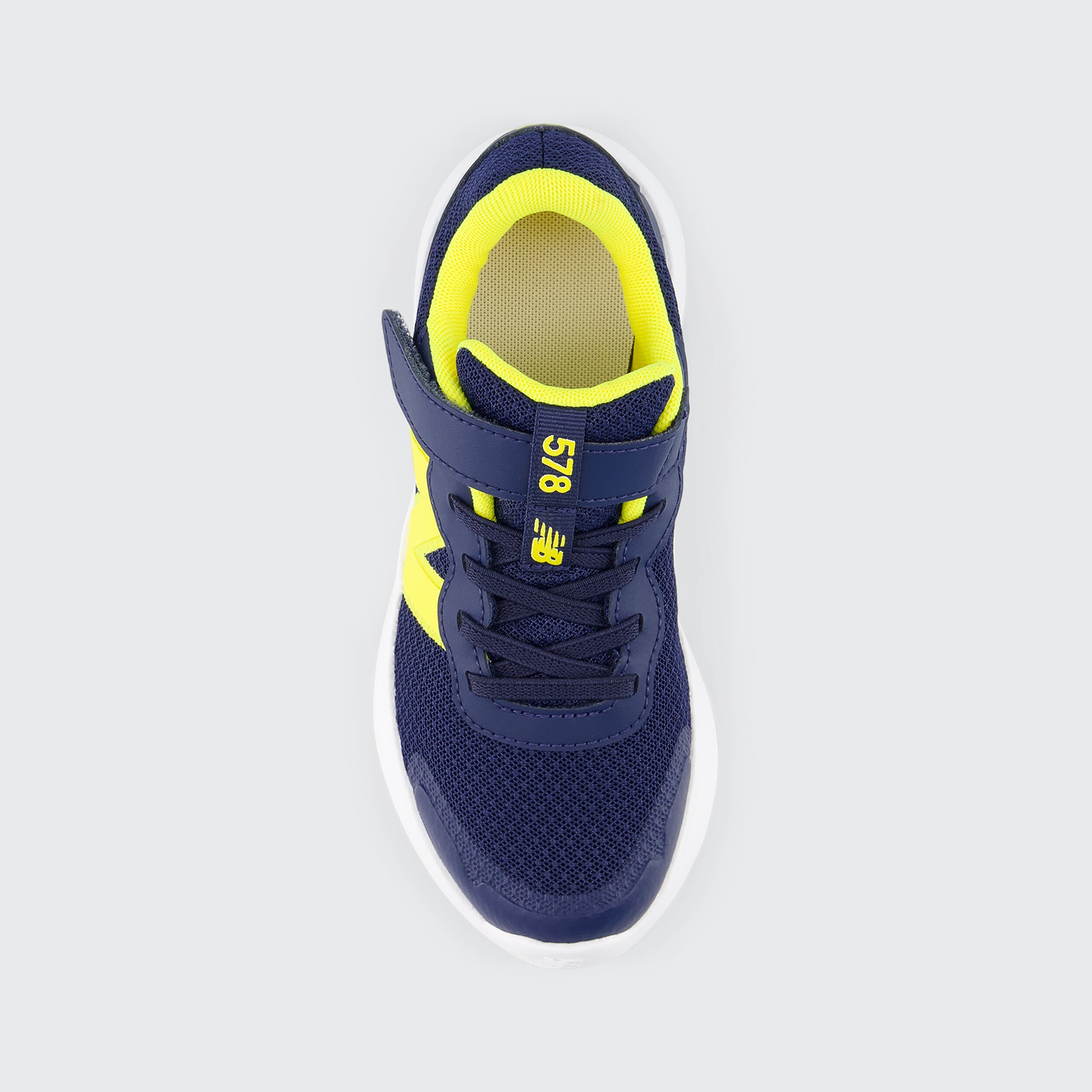 Sapatilhas de Running de Meninos FreshFoam 578 Bungee Lace with Top Strap New Balance Azul-marinho / Amarelo-3