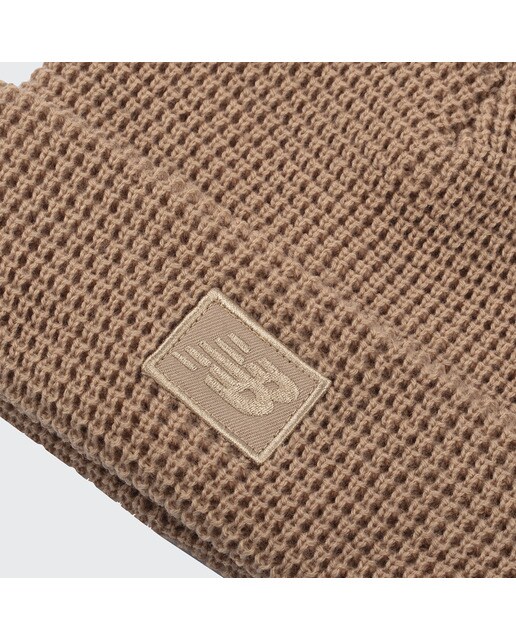 Gorro de Malha Unissexo Waffle Knit Cuffed Knit Verde-3