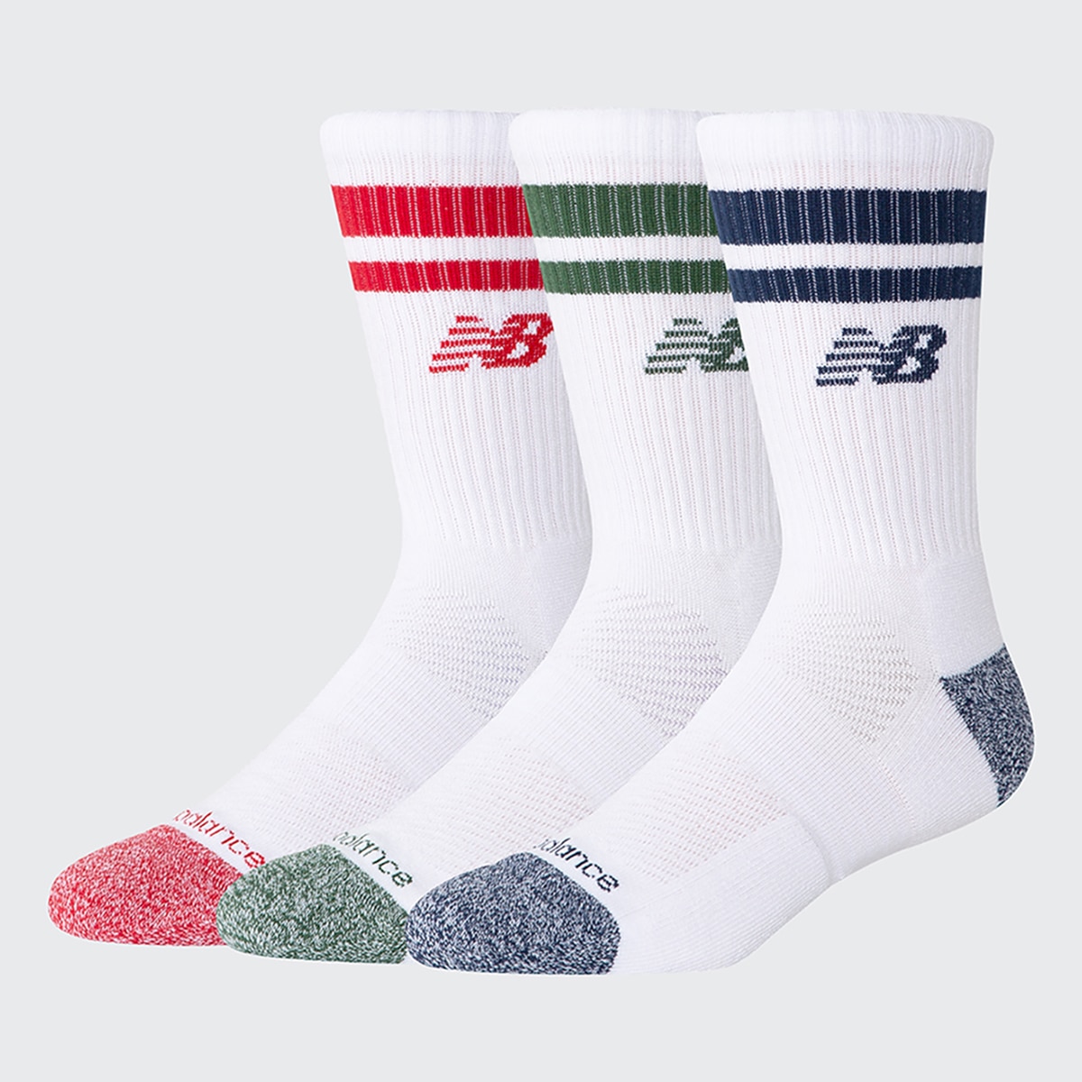 Meias às Riscas Active - Pack 3 Pares Multicolor-1