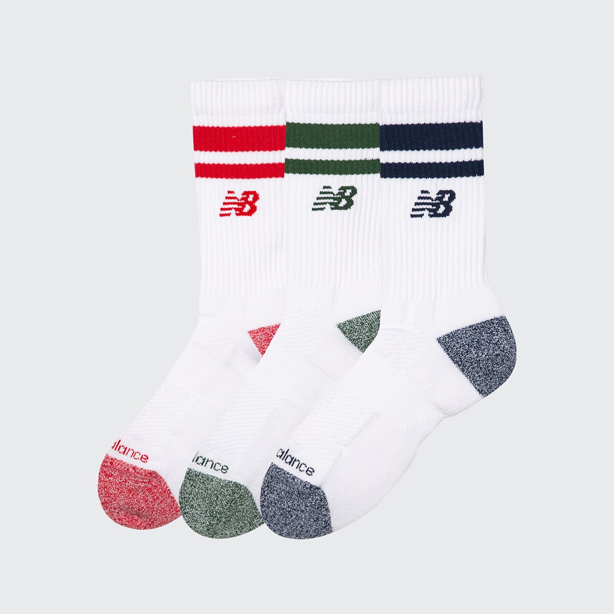 Meias às Riscas Active - Pack 3 Pares Multicolor-2