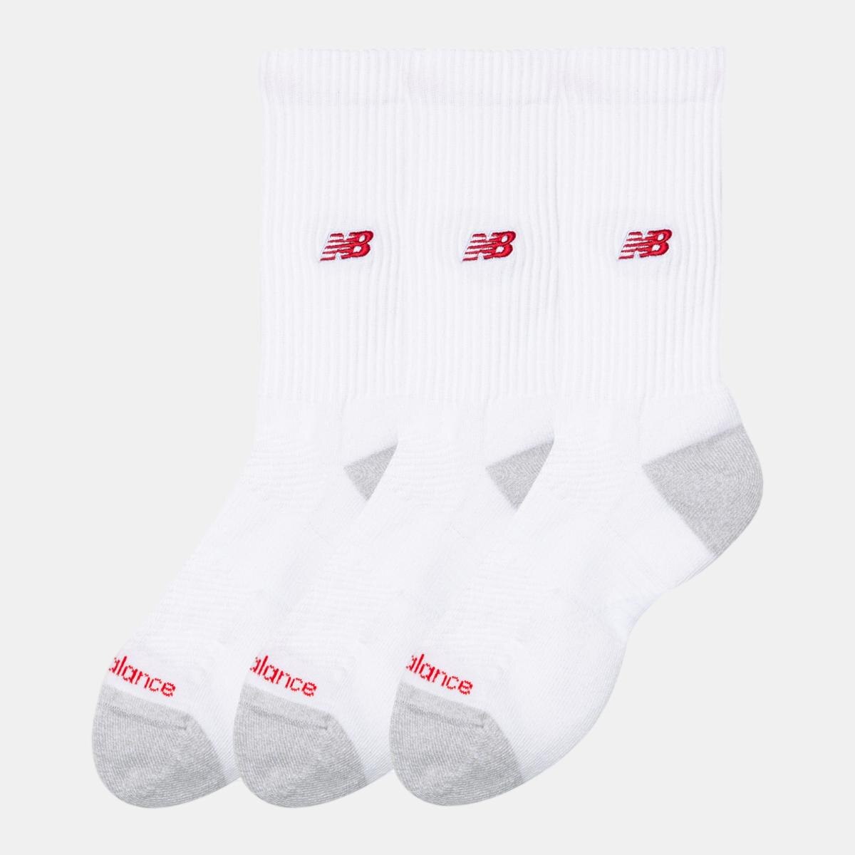 Meias Altas Unissexo Active Premium - Pack de 3 Pares Branco-2
