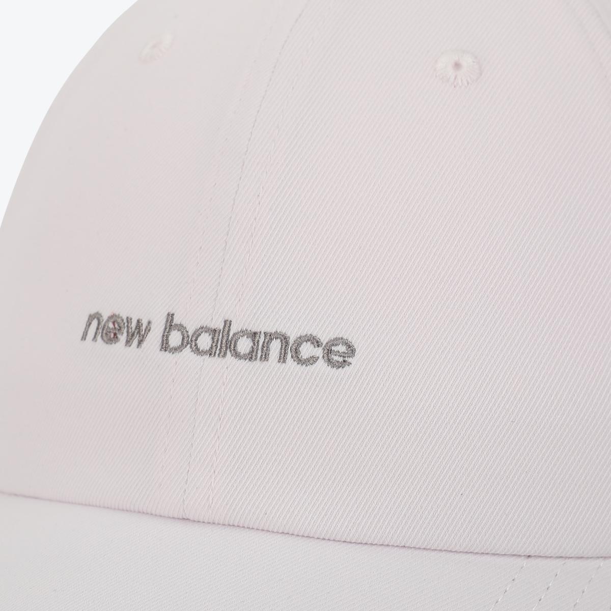 Chapéu casual unisex 6 Panel Linear Logo New Balance Branco-2
