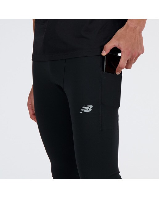 Leggings de Homem NB Athletics Sleek Run Tight Preto-4