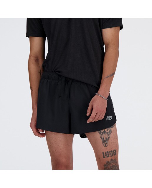 Calções de Homem 3" RC Seamless Split Preto-5