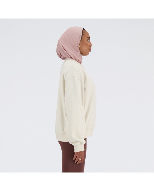 Sweatshirt de Mulher NB Athletics French Terry Crew Pedra-3