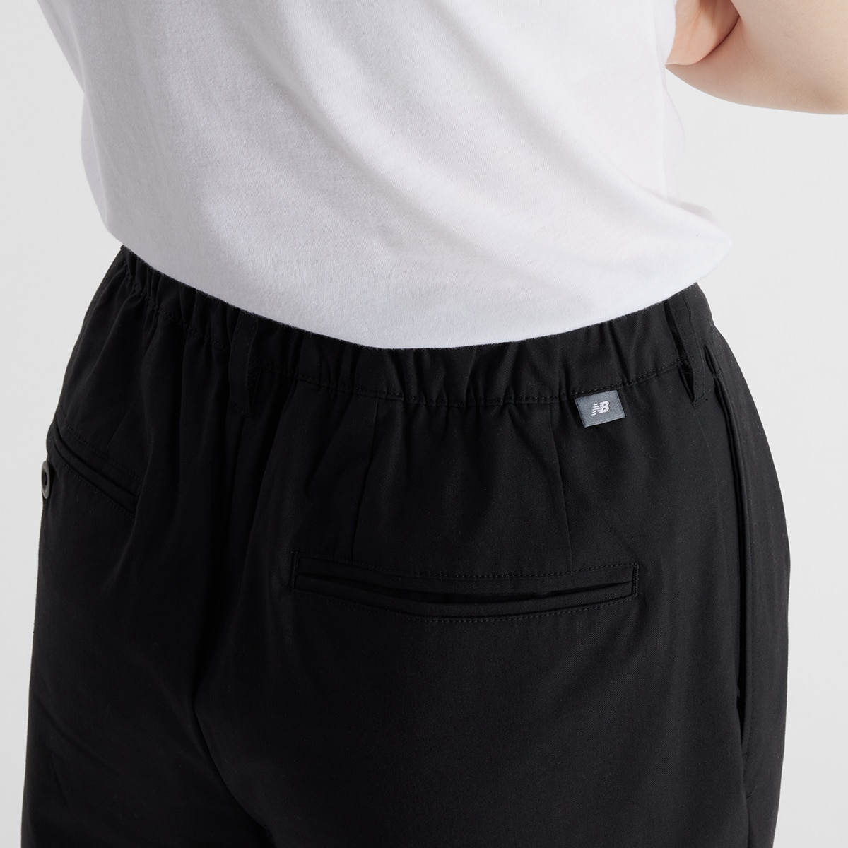 Calças de Mulher Fleece Wide Leg Preto-5