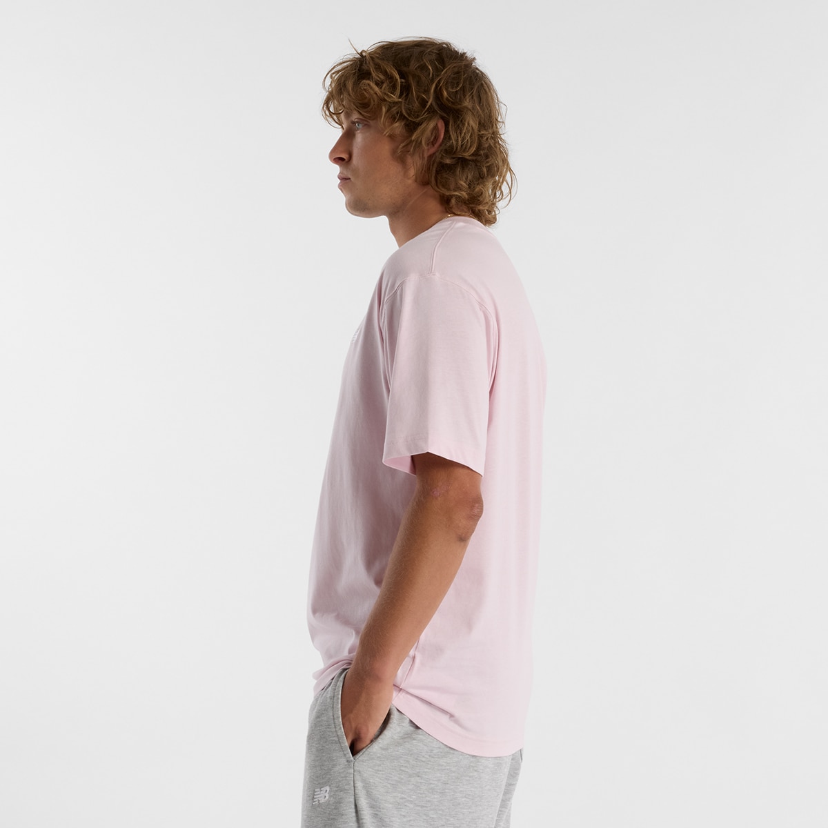 T-shirt de Homem MT41509RSG Rosa-claro-3