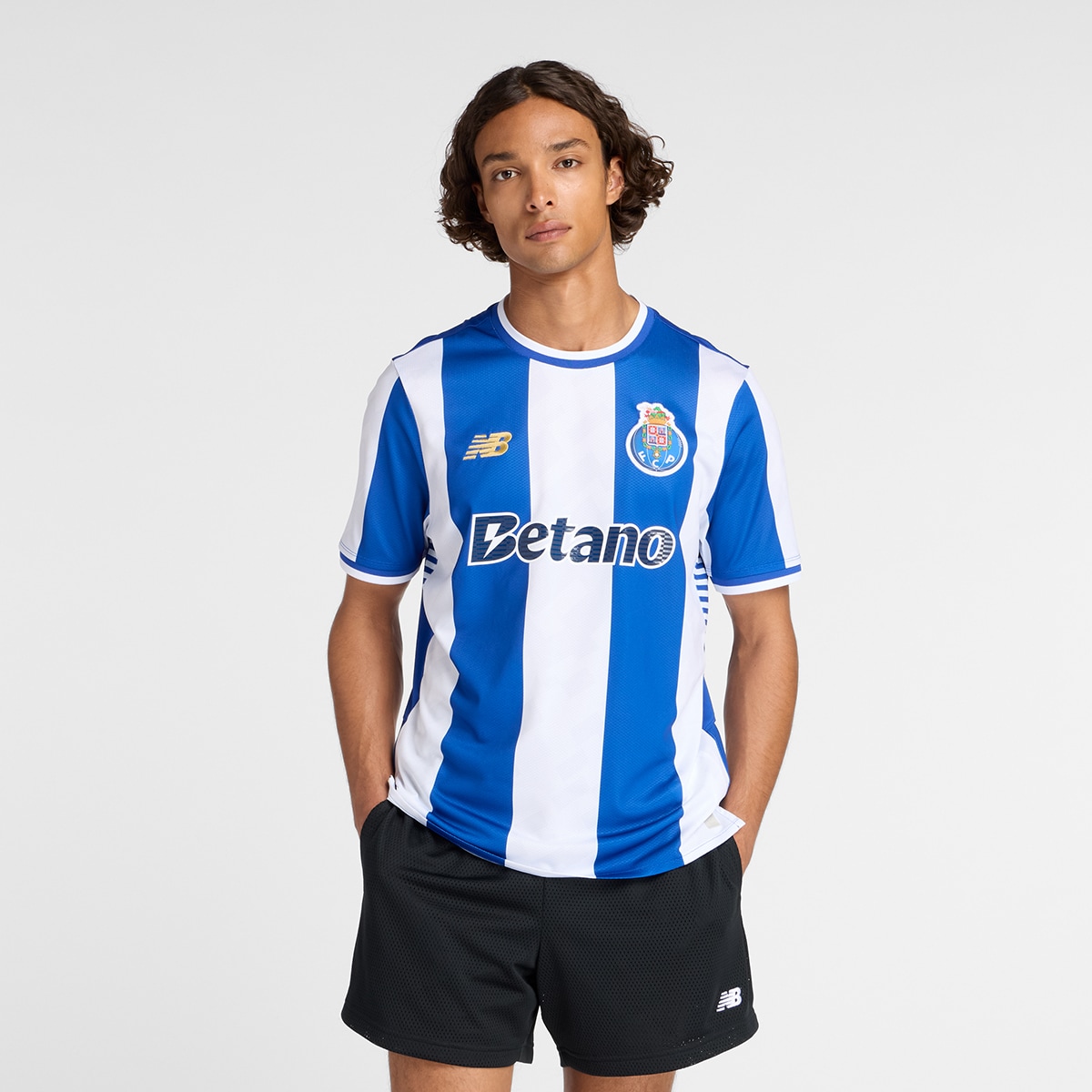 T-shirt de Homem 1.º Equipamento FC Porto 2025/2026 Réplica Azul / Branco-1