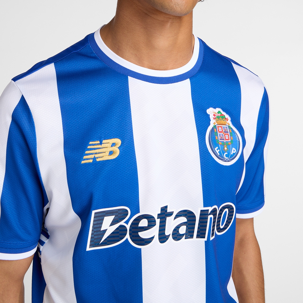 T-shirt de Homem 1.º Equipamento FC Porto 2025/2026 Réplica Azul / Branco-7