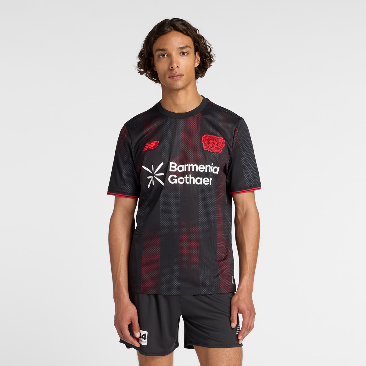 T-shirt de Homem 1.º Equipamento Bayer 04 2025/2026 Réplica Vermelho-1