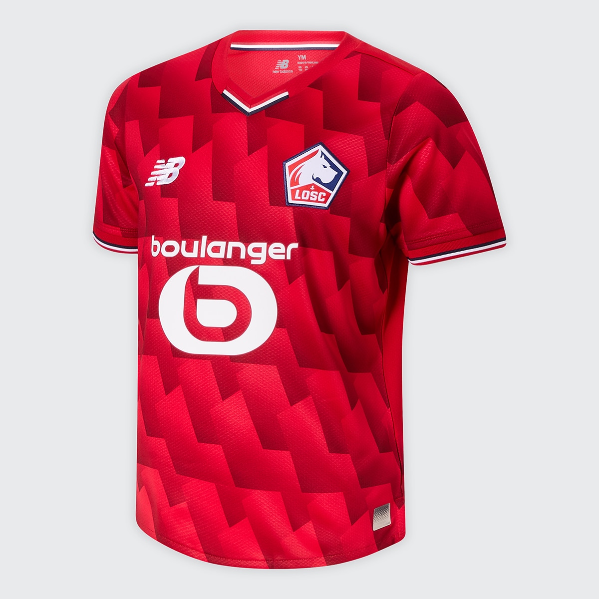 T-shirt de Menino 1.º Equipamento LOSC 2025/2026 Réplica Vermelho-3