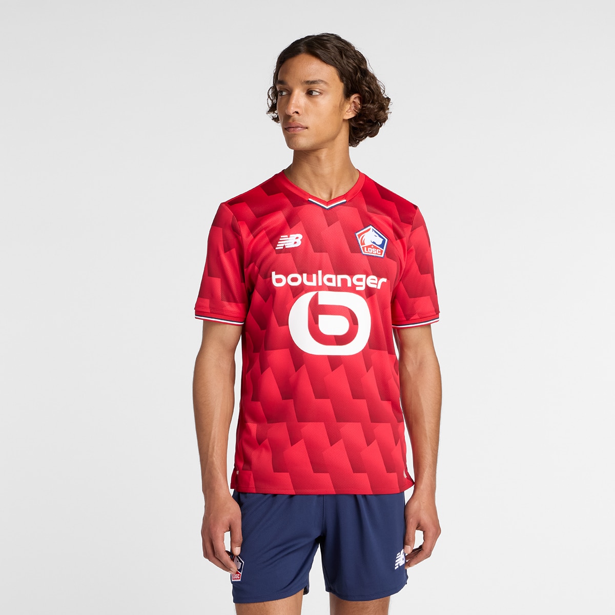 T-shirt de Homem 1.º Equipamento LOSC 2025/2026 Réplica Vermelho-1