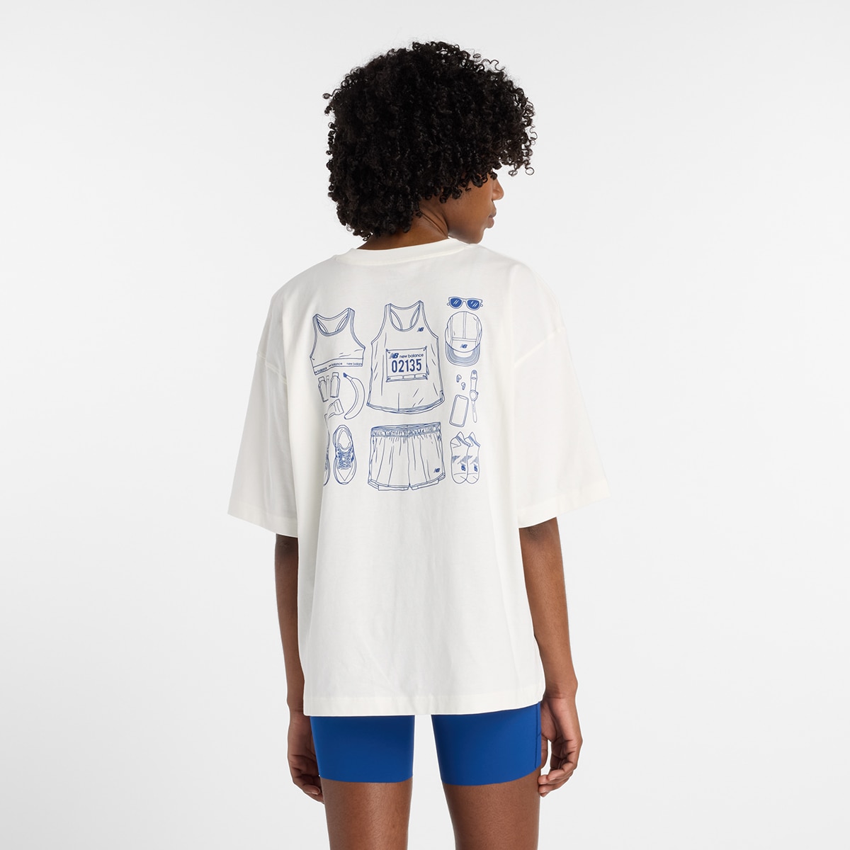 T-shirt Outfit Layout de Mulher Bege-2