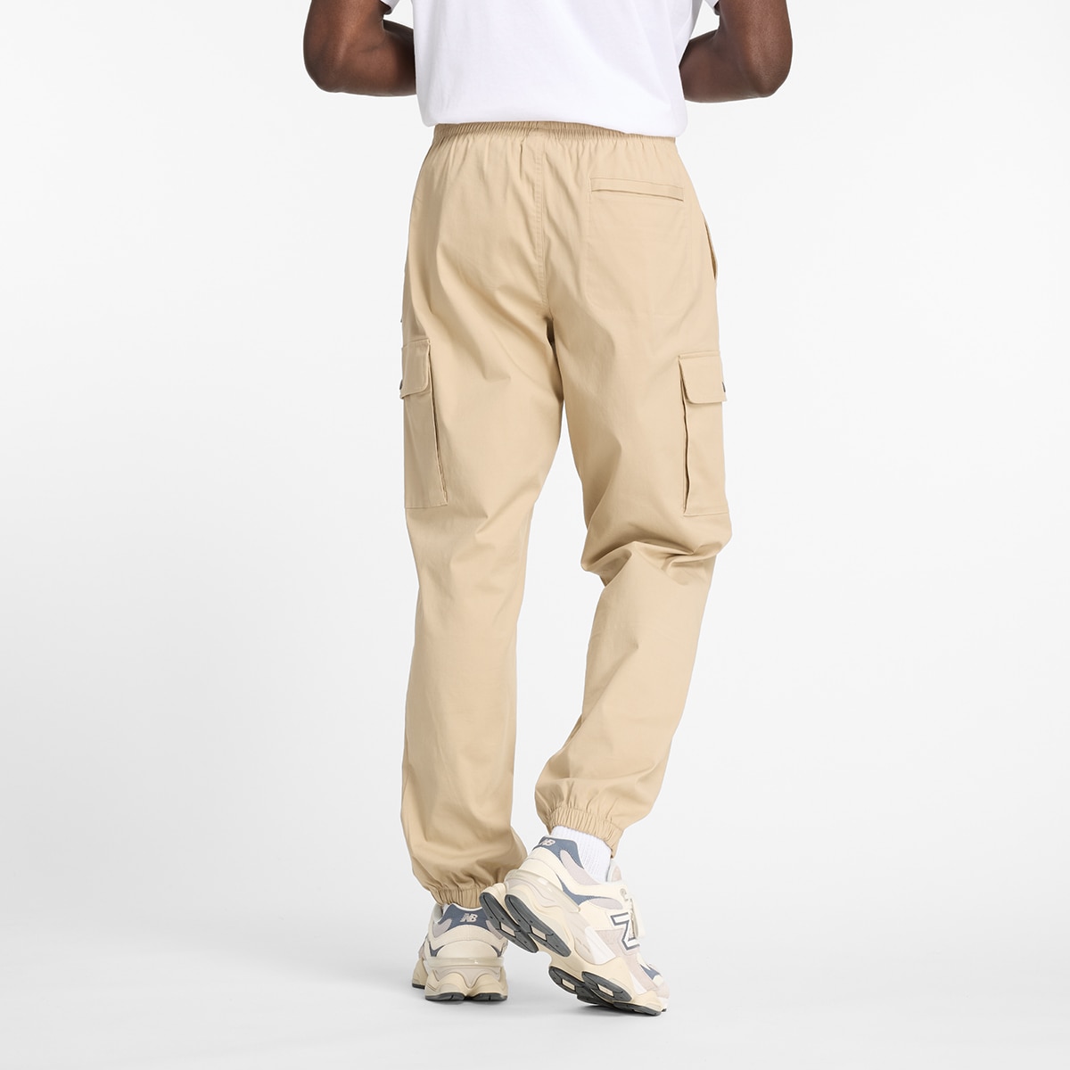 Calças Cargo de Sarja Jogger de Homem Camel-2
