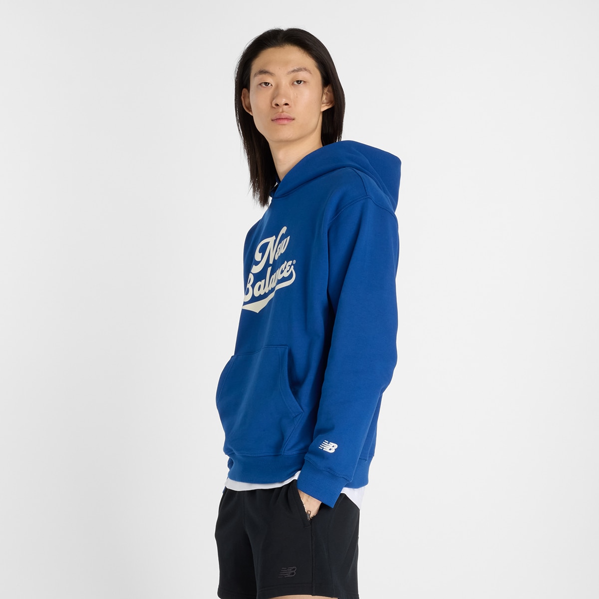 Sweatshirt com Capuz Athletics Legacy de Homem Azul-3
