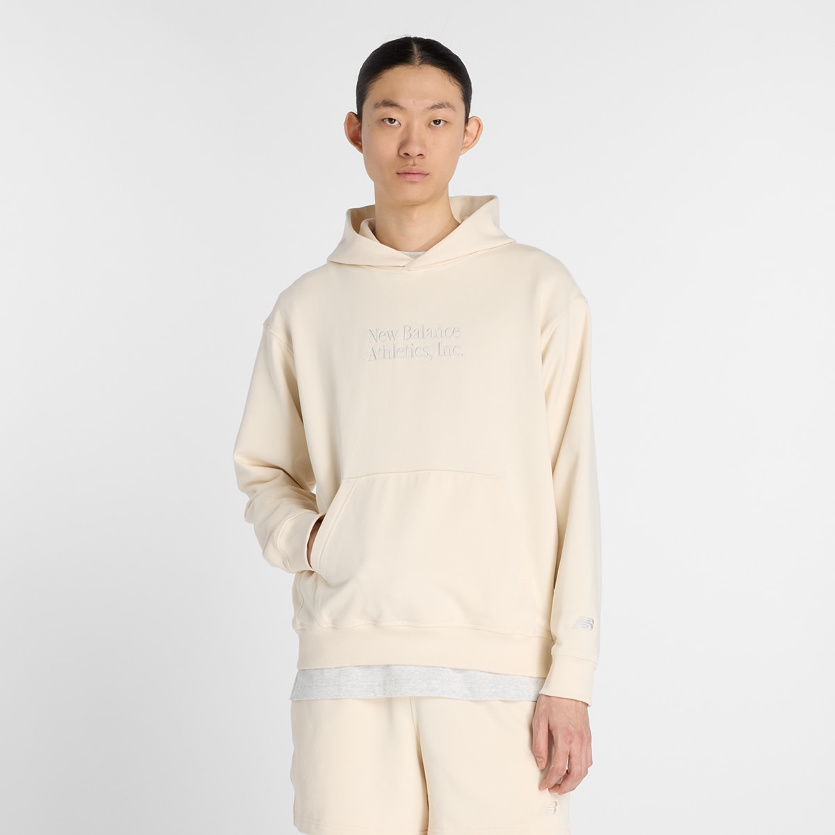 Sweatshirt com Capuz Athletics Classics de Homem Branco-1