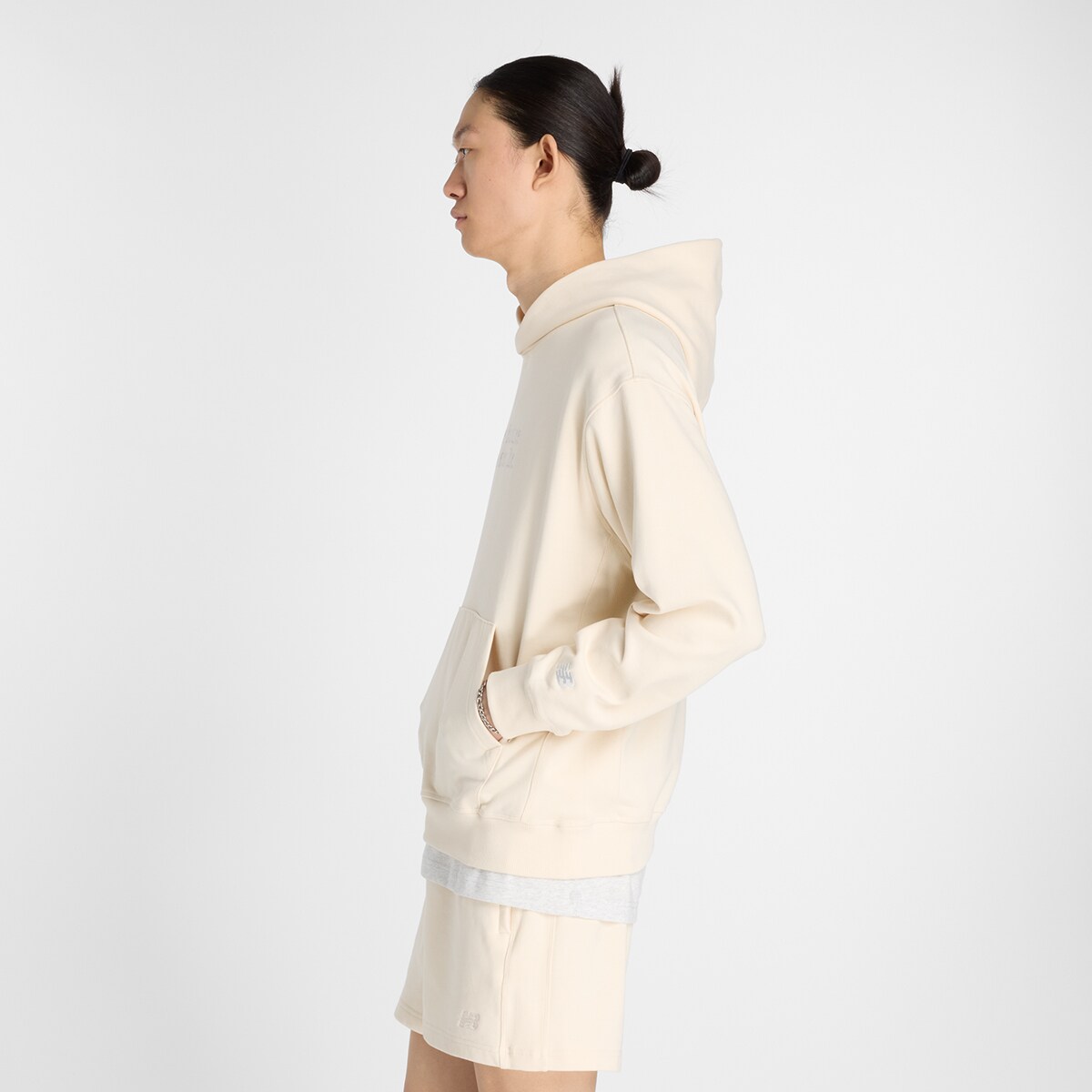 Sweatshirt com Capuz Athletics Classics de Homem Branco-3