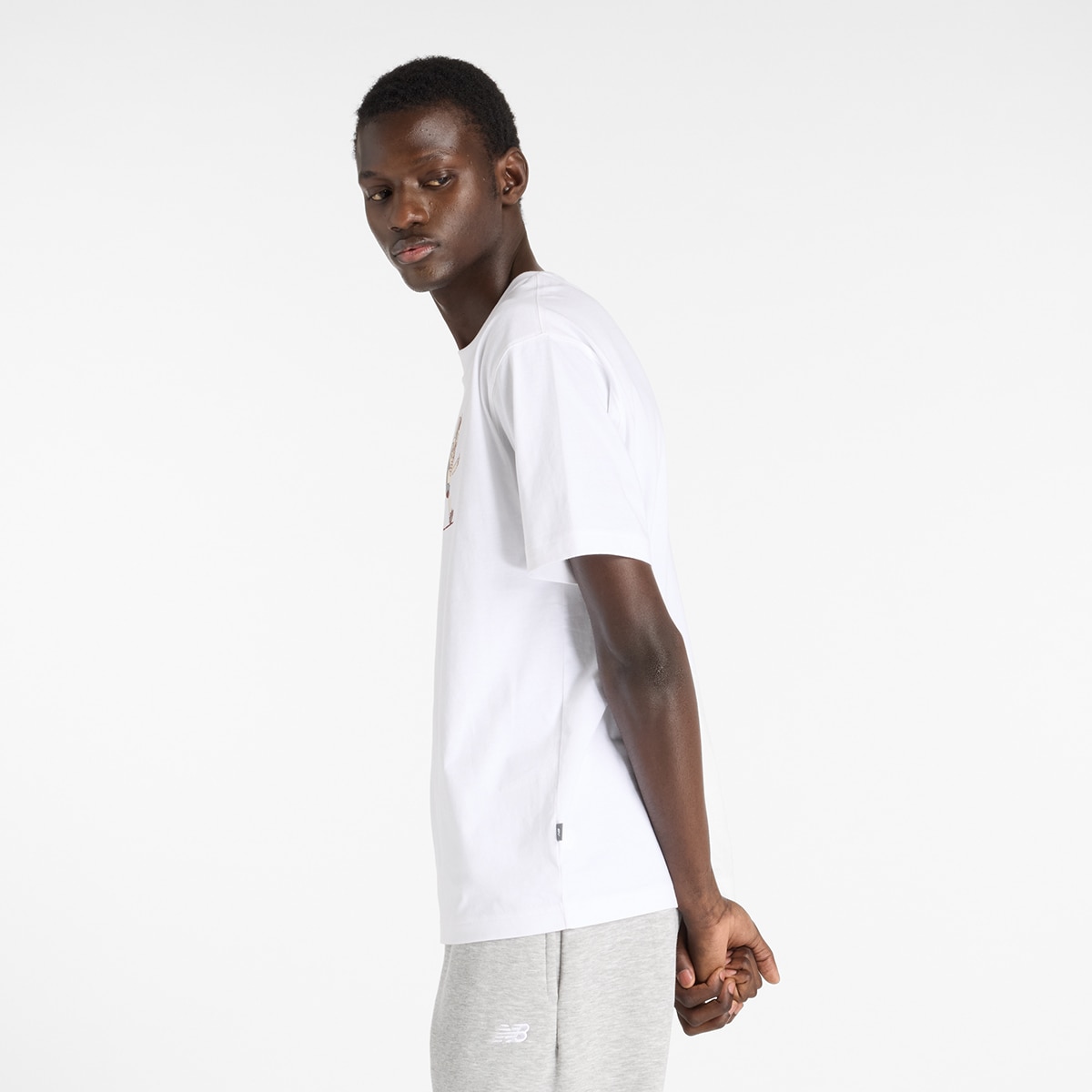 T-shirt Newbie Chase de Homem Branco-3