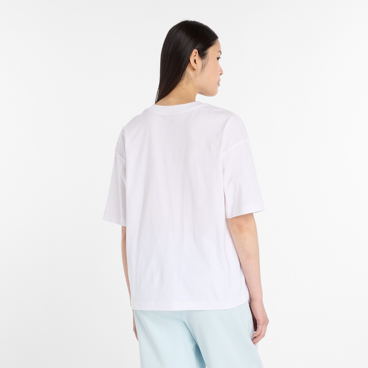 T-shirt Apres Run Shoe de Mulher Branco-2