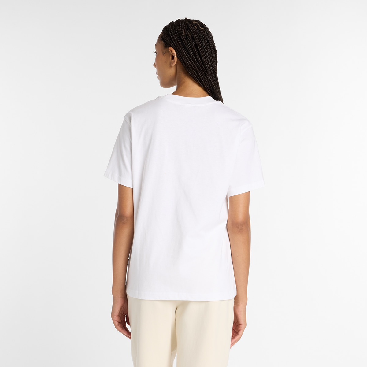 T-shirt Athletics Never Age de Mulher Branco-2
