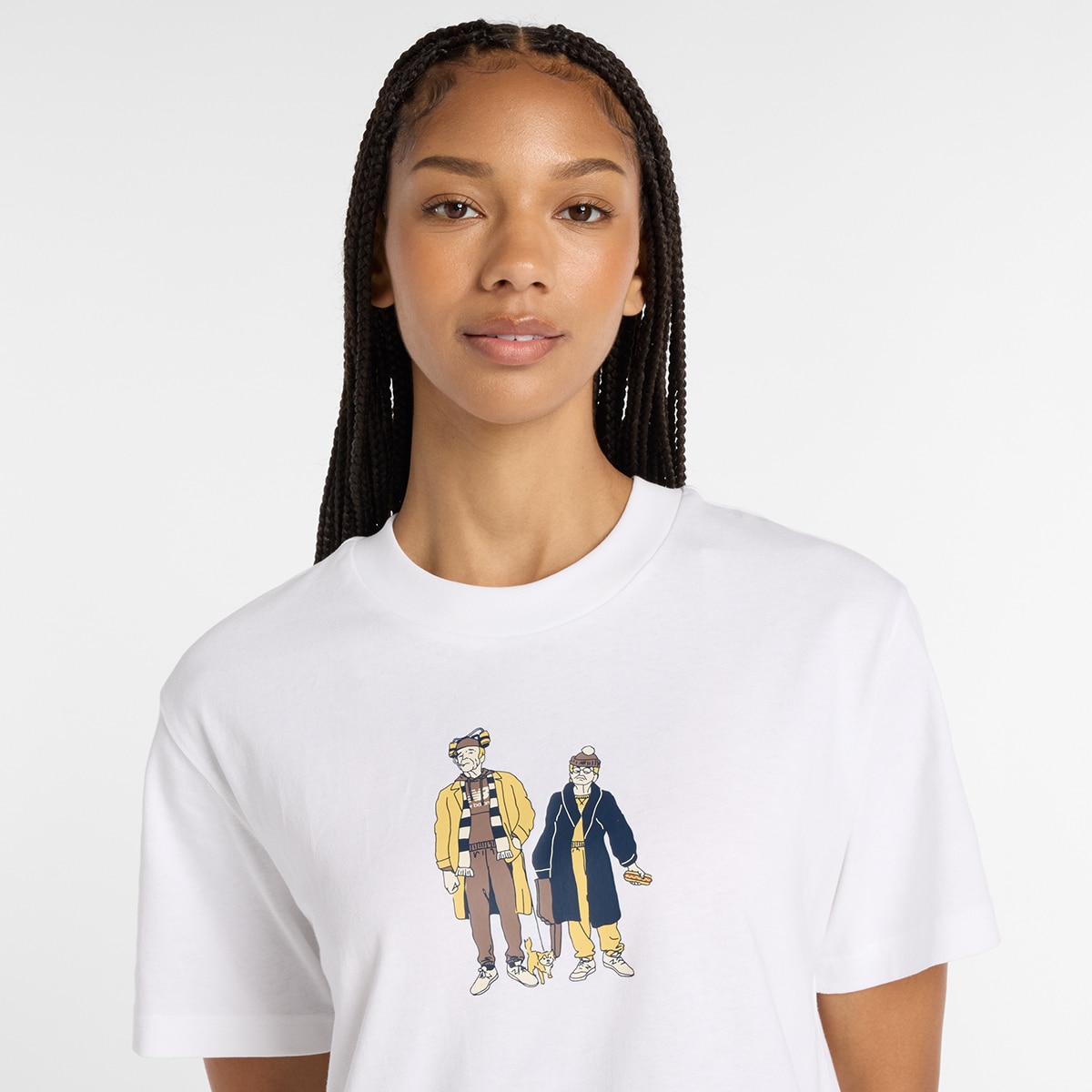 T-shirt Athletics Never Age de Mulher Branco-4
