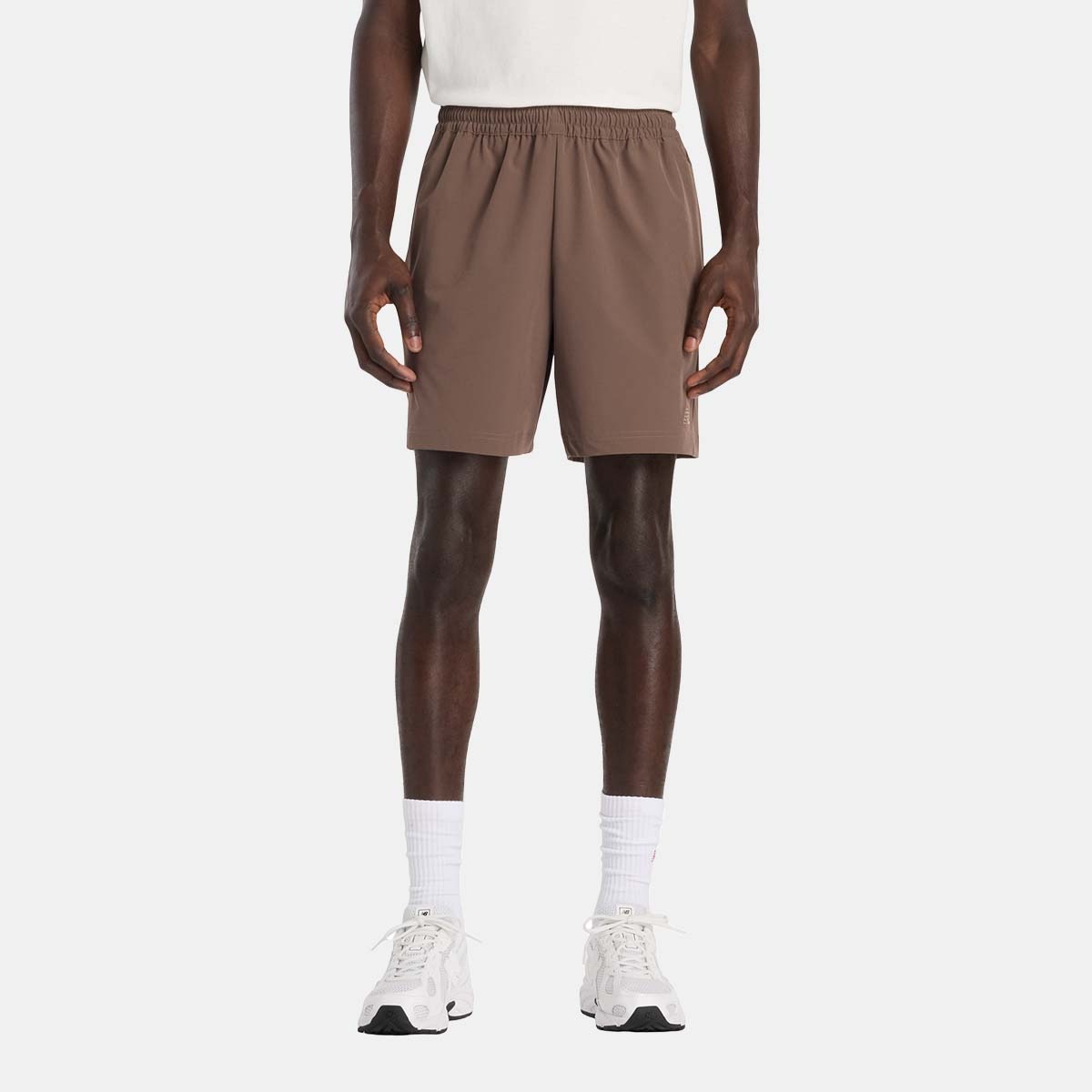 Calções Casual de Homem 7" Athletics Stretch Woven Castanho-3