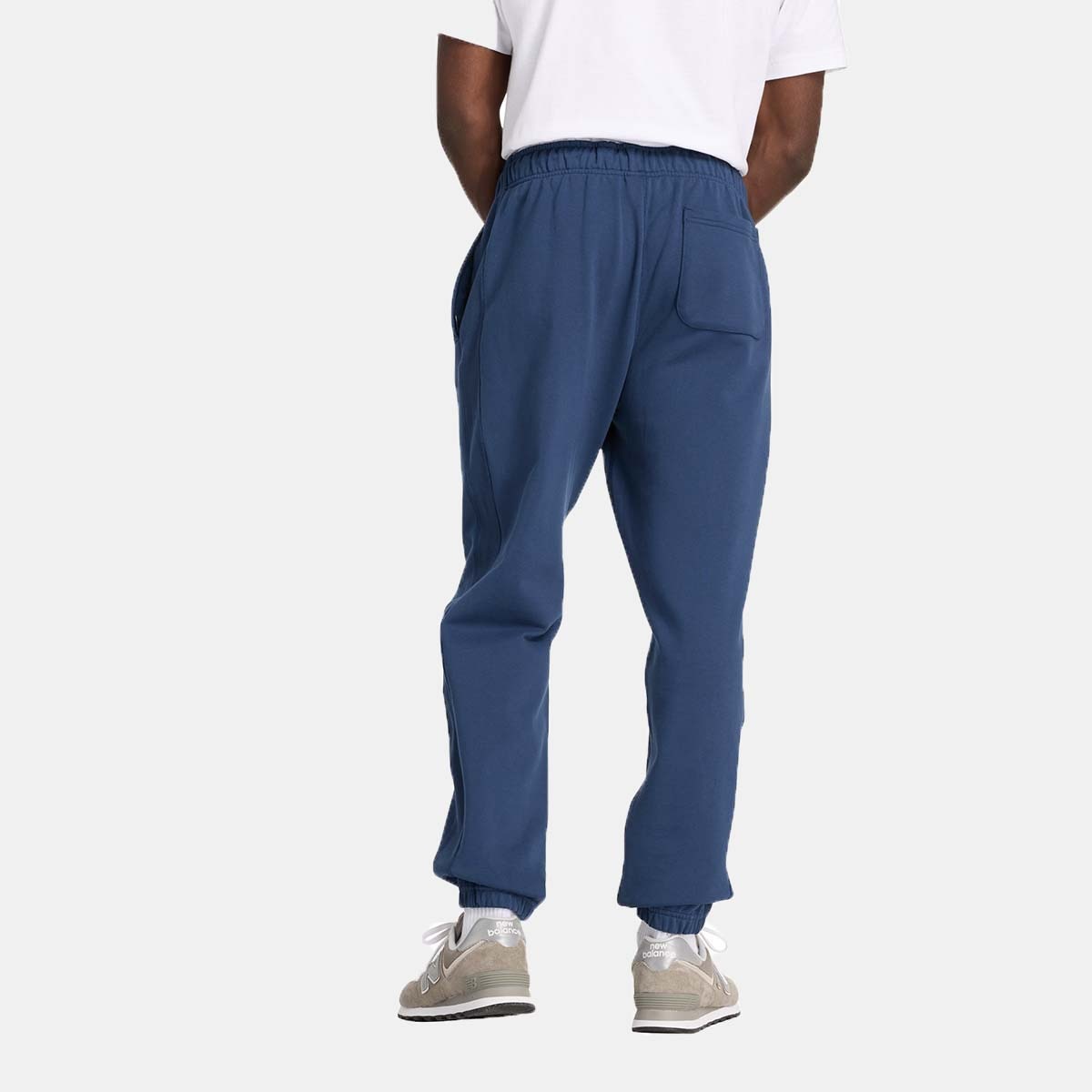 Calças Casual Tipo Joggers de Homem Athletics French Terry Azul-marinho-3