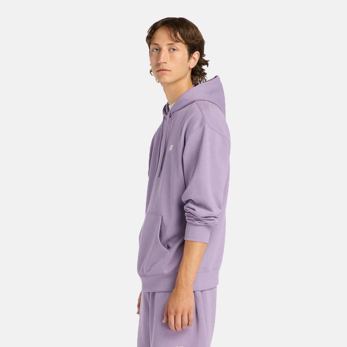 Sweatshirt Casual de Homem com Capuz Sport Essentials French Terry Roxo-2