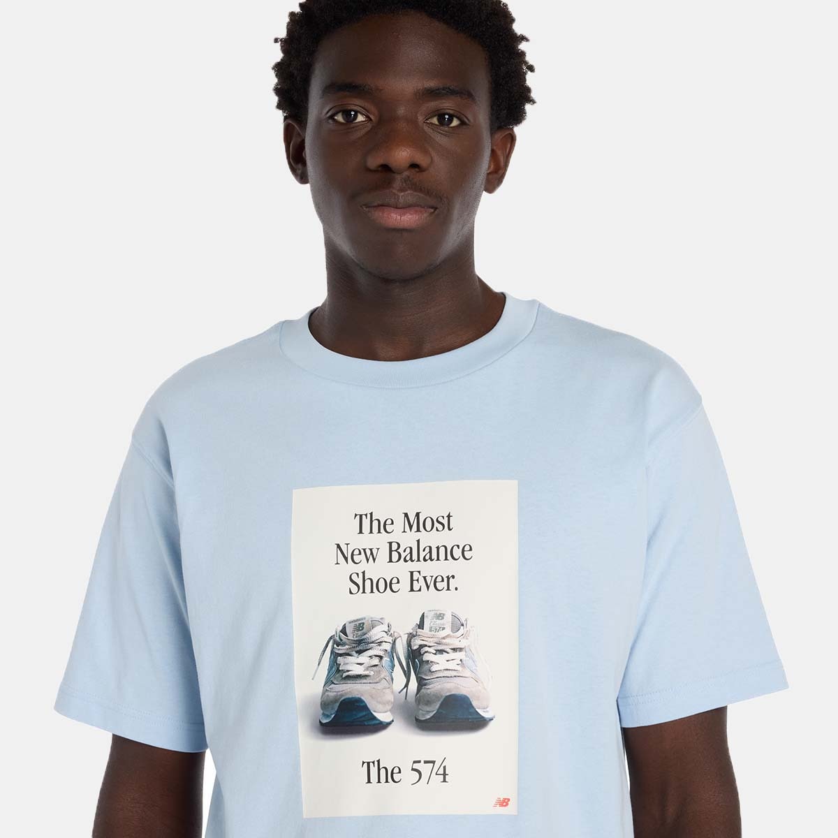 T-shirt Casual de Homem 574 Azul-4