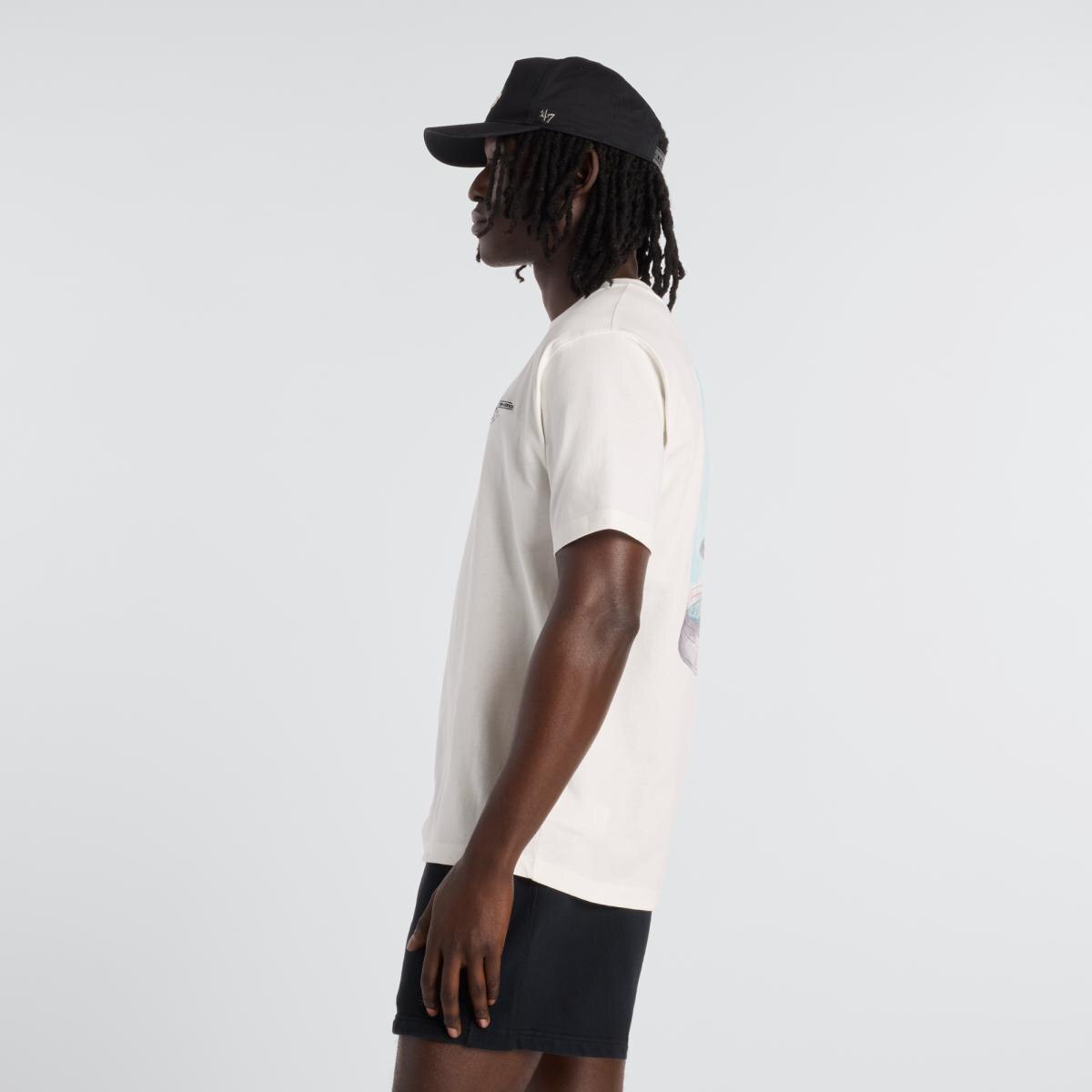 T-shirt Casual de Homem Fountain Branco-marfim-3