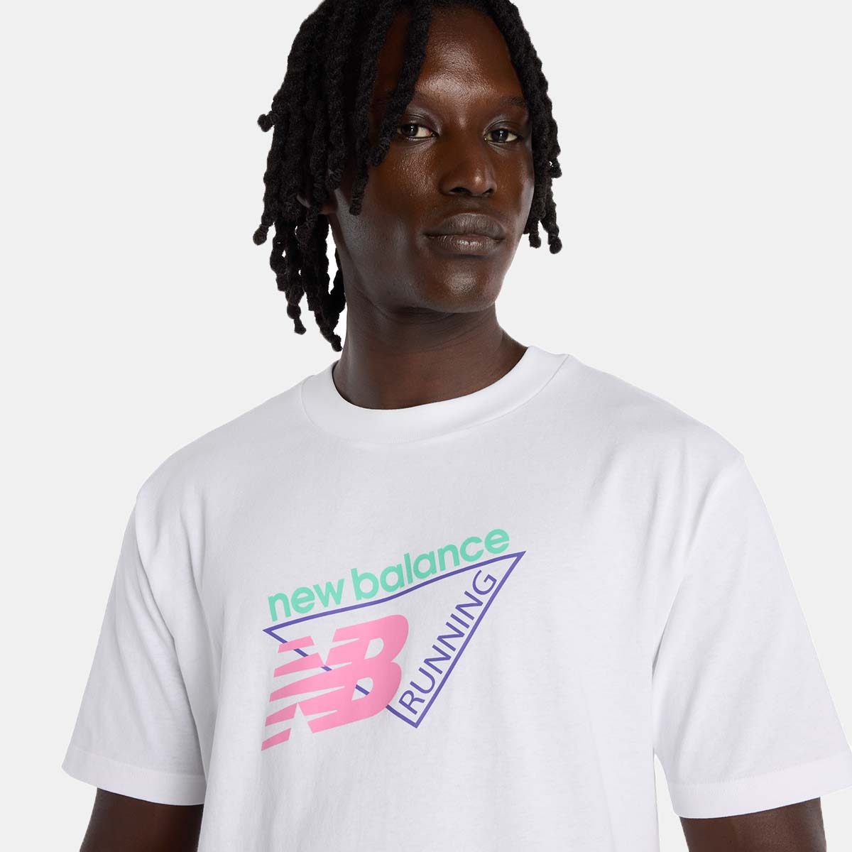T-shirt Casual de Homem Neon Branco-4
