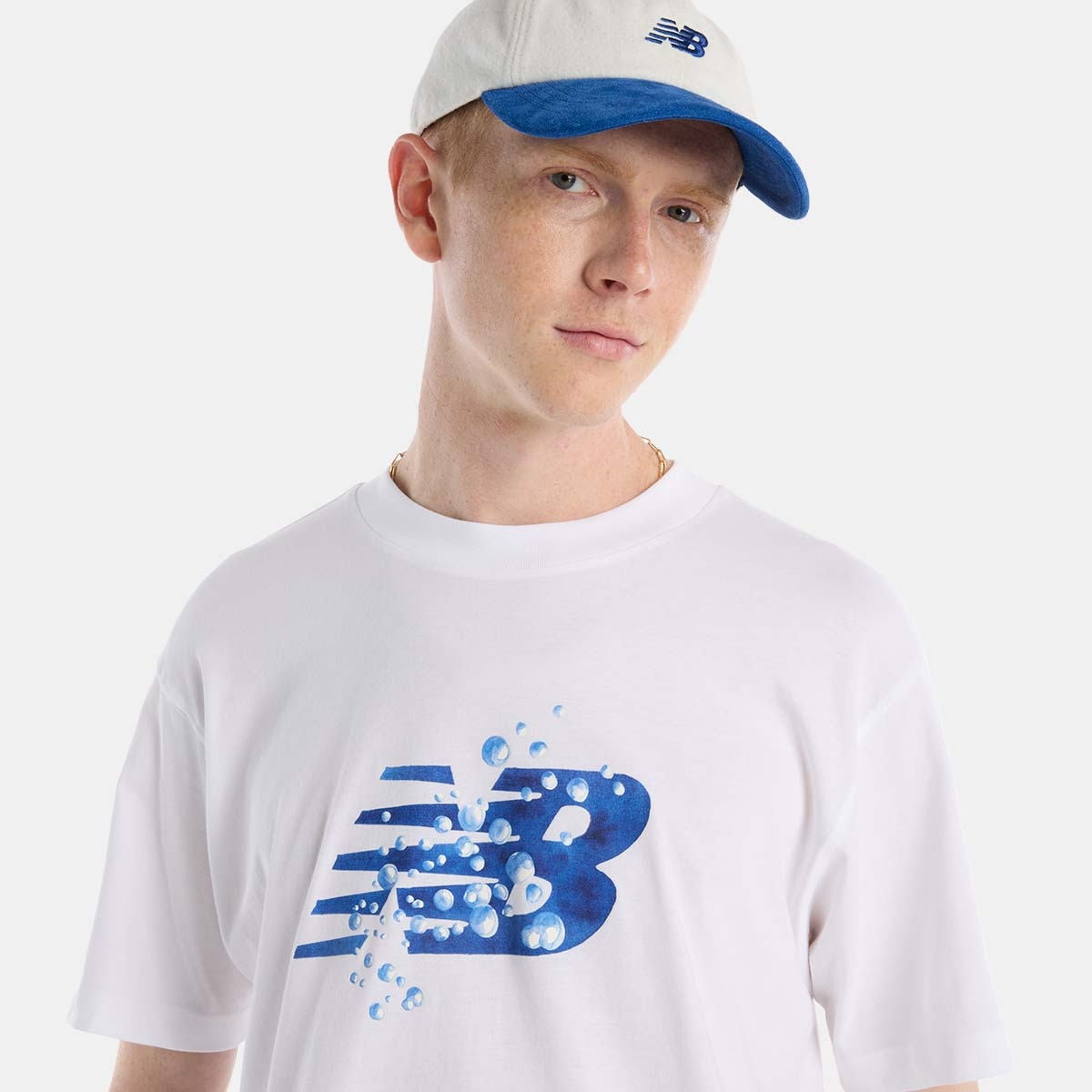 T-shirt Casual de Homem Bubble Branco-4