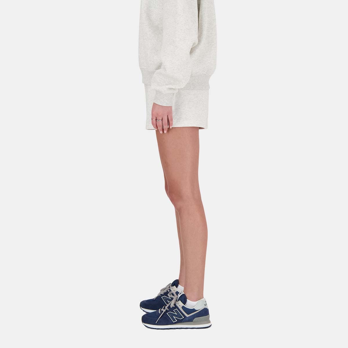 Calções Casual de Mulher Sport Essentials French Terry Cinzento-2