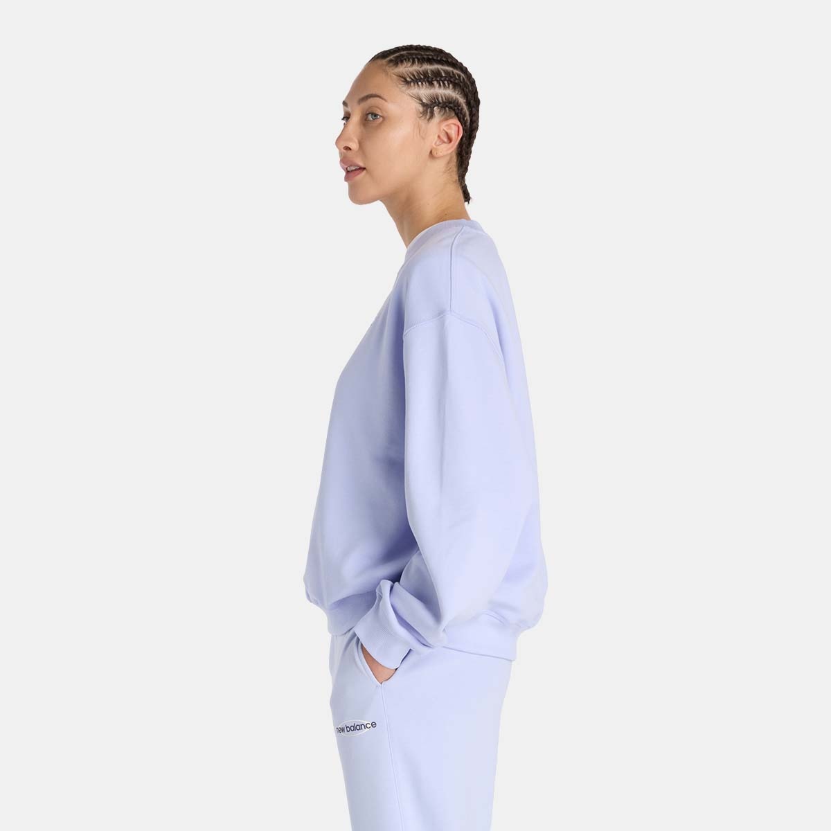 Sweatshirt Casual de Mulher Athletics French Terry Lilás-2
