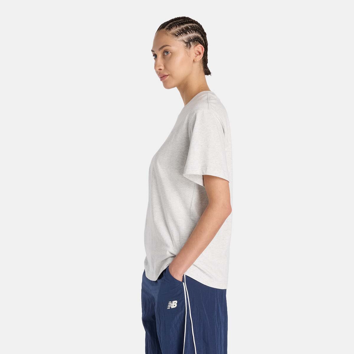 T-shirt Casual de Mulher Athletics Jersey Cinzento-2