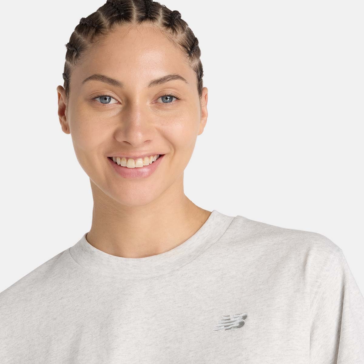 T-shirt Casual de Mulher Athletics Jersey Cinzento-4